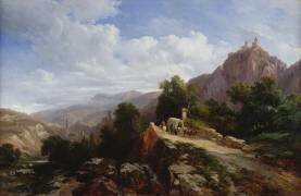 Road to Tyrol (Jules Coignet) - Muzeo.com