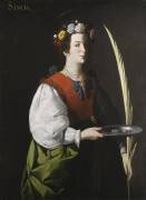 Saint Lucy (Francisco de Zurbaran) - Muzeo.com