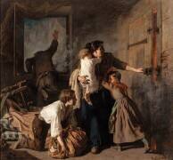 Scène d'incendie (Alexandre Antigna) - Muzeo.com