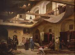 The Carpet Bazaar (Louis Mouchot) - Muzeo.com