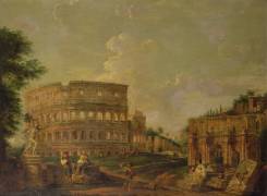 The Colosseum with the Arch of Constantine (Giovanni Paolo Pannini) - Muzeo.com