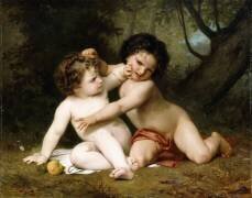 The Fight (William Bouguereau) - Muzeo.com