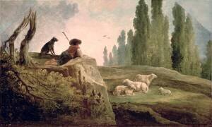 The Shepherd (Hubert Robert) - Muzeo.com
