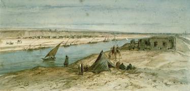 The Suez Canal (Edouard Riou) - Muzeo.com