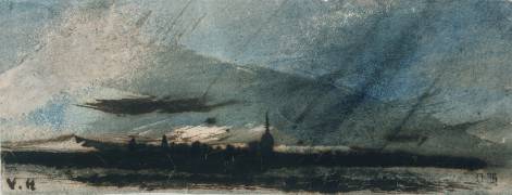 Town at Dusk (Victor Hugo) - Muzeo.com
