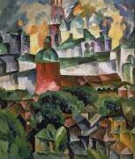 Landscape near Troize-Sergiev (Aristarkh Lentulov) - Muzeo.com