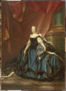 Marie-Josèphe de Saxe, Dauphine de France en 1747 (1731-1767) - portrait en pied (Jean Martial Fredou) - Muzeo.com