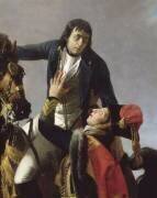 Mort du général Desaix dans les bras du fils du consul Lebrun à la bataille de Marengo, 14 juin 1800 (Jean-Baptiste Regnault) - Muzeo.com