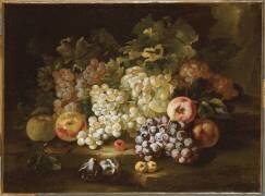 Nature morte aux raisins et aux figues (Giuseppe Ruoppolo) - Muzeo.com