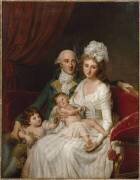 Portrait de M. Olive, trésorier des Etats de Bretagne et de sa famille (Marie-Geneviève Bouliard) - Muzeo.com