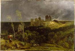 Ruines du château de Pierrefonds (Paul Huet) - Muzeo.com