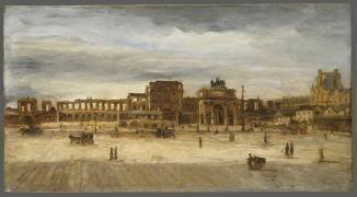Vue des ruines des Tuileries (Barth A) - Muzeo.com