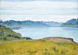 Paysage au bord du lac de Genève (Ferdinand Hodler) - Muzeo.com
