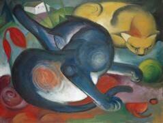 Deux chats (Franz Marc) - Muzeo.com