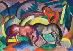 Trois chevaux (Franz Marc) - Muzeo.com