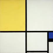 Composition bleu et jaune (Piet Mondrian) - Muzeo.com