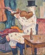 A Clown Playing the Violin (Gosta von Hennigs) - Muzeo.com
