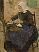 A Dutch Lace-Maker (Max Liebermann) - Muzeo.com