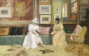 A Friendly Call (William Merritt Chase) - Muzeo.com
