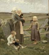 A la barrière de Dalby, à Skane (Hugo Fredrick Salmson) - Muzeo.com