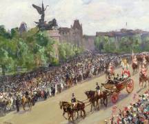 A State Procession (John Lavery) - Muzeo.com