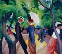 A Stroll (August Macke) - Muzeo.com