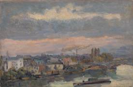 Along the Seine (Albert Lebourg) - Muzeo.com