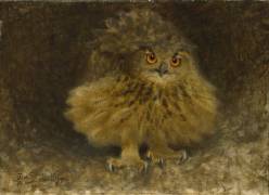An Eagle Owl (Bruno Liljefors) - Muzeo.com