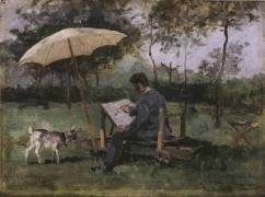 Armand Heins peignant (Theo van Rysselberghe) - Muzeo.com
