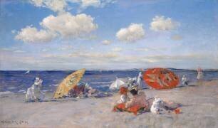 At the Seaside (William Merritt Chase) - Muzeo.com