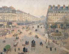Avenue de l'Opéra, soleil, matinée d'hiver (Camille Pissarro) - Muzeo.com