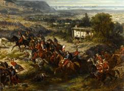 La Bataille de Taillebourg, 21 juillet 1242 de Eugène Delacroix