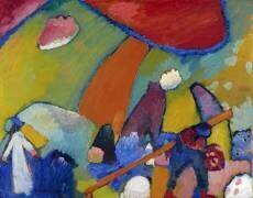 Beach scene (Wassily Kandinsky) - Muzeo.com