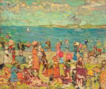 Beach Scene (Maurice Brazil Prendergast) - Muzeo.com