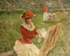 Blanche Hoschede Painting (Claude Monet) - Muzeo.com