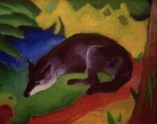 Blue-Black Fox (Franz Marc) - Muzeo.com