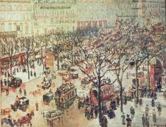 Boulevard des Italiens le matin (Camille Pissarro) - Muzeo.com