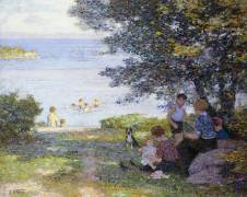 By the Water (Edward Henry Potthast) - Muzeo.com