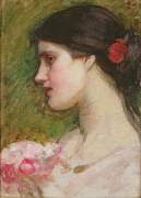 Camellias (John William Waterhouse) - Muzeo.com