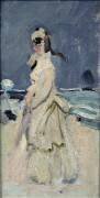 Camille on the Beach (Claude Monet) - Muzeo.com