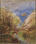 Château à Cagnes (Félix Ziem) - Muzeo.com