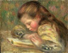 Child Reading (Auguste Renoir) - Muzeo.com