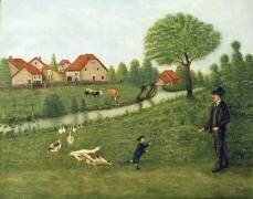 Child with Geese (Louis Vivin) - Muzeo.com