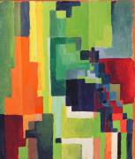 Coloured Shapes II (August Macke) - Muzeo.com
