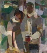 Couple under trees (Albert Müller) - Muzeo.com