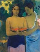 Deux tahitiennes (Paul Gauguin) - Muzeo.com