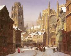 Dutch Cathedral Town (Heinrich Hansen) - Muzeo.com