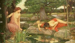 Echo and Narcissus (John William Waterhouse) - Muzeo.com