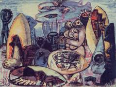 Fantastical landscape (Max Beckmann) - Muzeo.com
