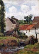 Farm at Osny (Paul Gauguin) - Muzeo.com